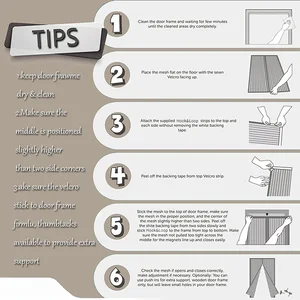 Anti-Mosquito-Fenstervorhang, Netto-Mücken, Fliegenbildschirm, automatische Schließtür, Haushaltsbelüftungsvorhänge, magnetisches Netzwerk 6 Hauptverkaufsmagnet -Mesh - №5