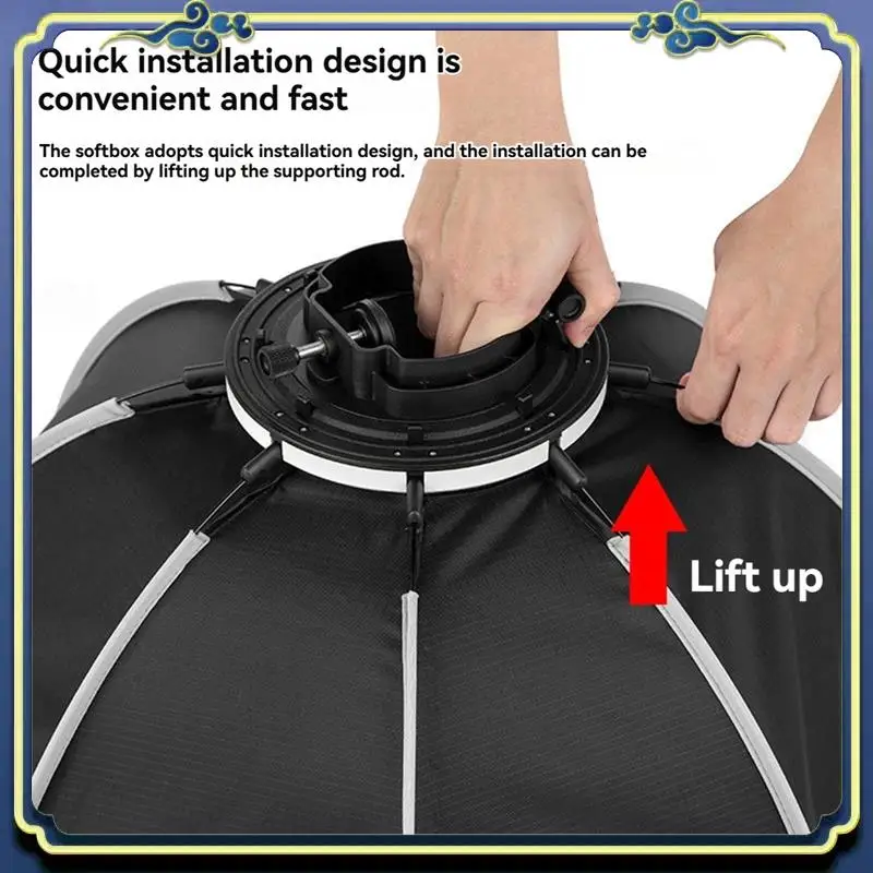 

Portable TRIOPO KX 65Cm Octagon Softbox Umbrella For Godox AD200 V1 Speedlite Photography Studio Lighting Accessory