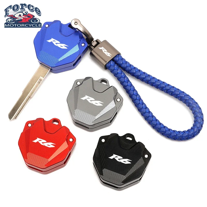 Logo For Yamaha YZF R3 R6 YZFR3 Key Case Cover Shell Protection Keychain Keyring Key Chain Holder Motorcycle Accessories