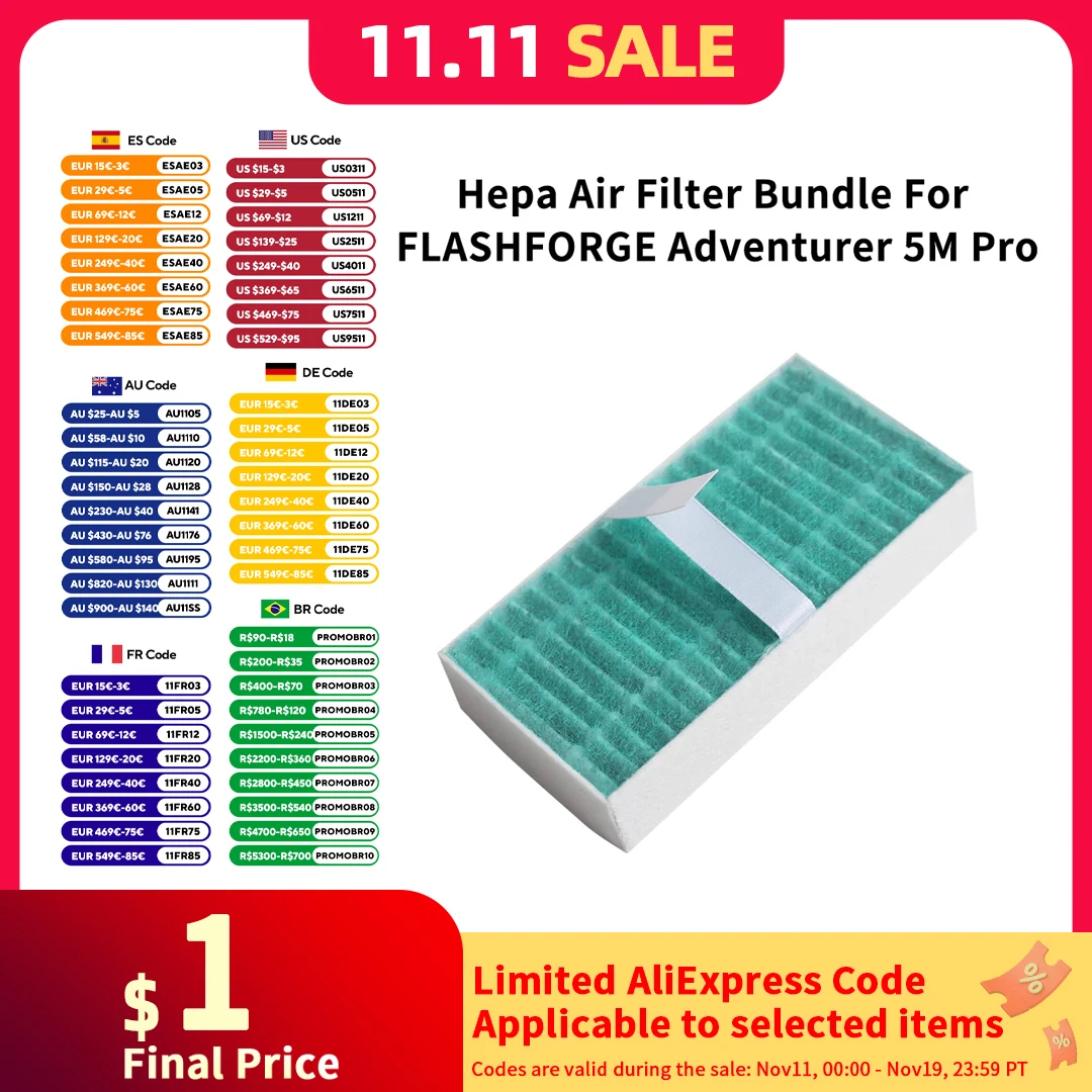 yZ[zFLASHFORGE ` 5 [gv Hepa GAtB^[oh Hepa GAtB^[oh 3D v^i` 5 [g