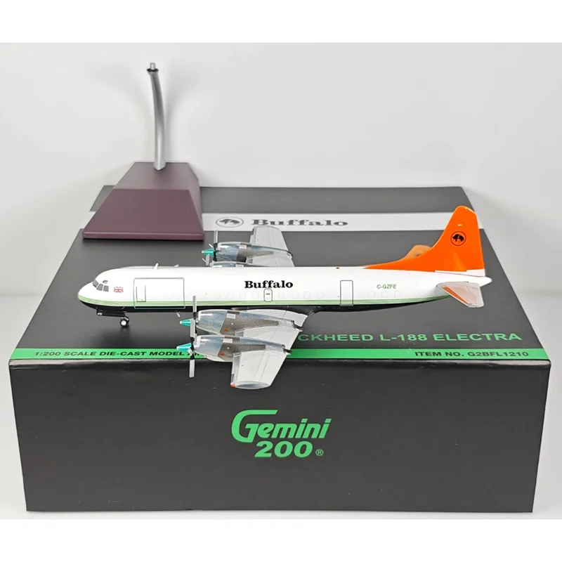 

GeminiJets Diecast 1/200 Scale Canadian Buffalo Air L-188C(F) C-GZFE Alloy Aircraft Model Collectible Toy Ornament Decoration