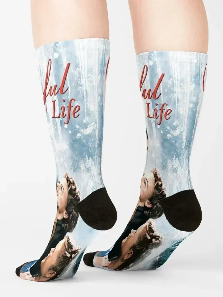 It's a Wonderful Life | DreamscapesbyTeresa Socks gym custom sports gift ankle Male Socks Women's