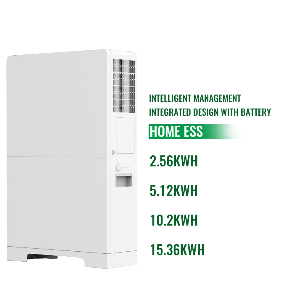 All-in-One Hybrid Solar Inverter 5.12kw 15.36kw Stackable Lifepo4 Battery System for Home Energy Storage