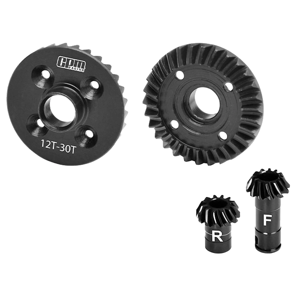GPM Metal Steel 0.8M 30T Front Rear Differential Gear + 12T Pinion Gear ARA-3294 ARA-2672 for ARRMA 1/16 Mini Kraton 3S ARA2508