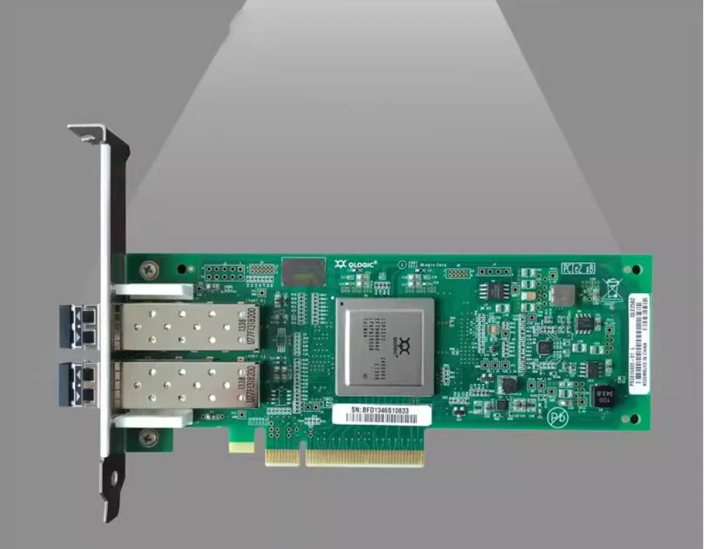 

QLE2562 QLE2562-CK 8Gb PCIe FC dual-port optical fiber HBA