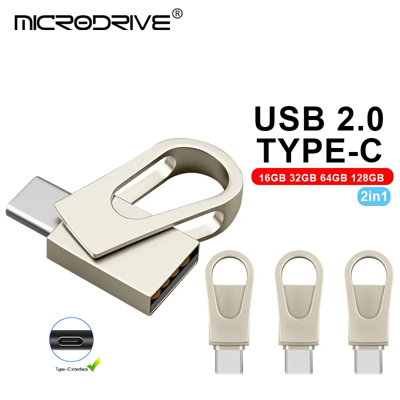 

Мини-USB-флеш-накопитель 16 ГБ, 32 ГБ, 64 ГБ, 128 ГБ, 128 ГБ, 128 ГБ, 64 ГБ для ПК TYPE-C, 128 ГБ, USB 2.0, TYPE-C, 32 ГБ, 64 ГБ
