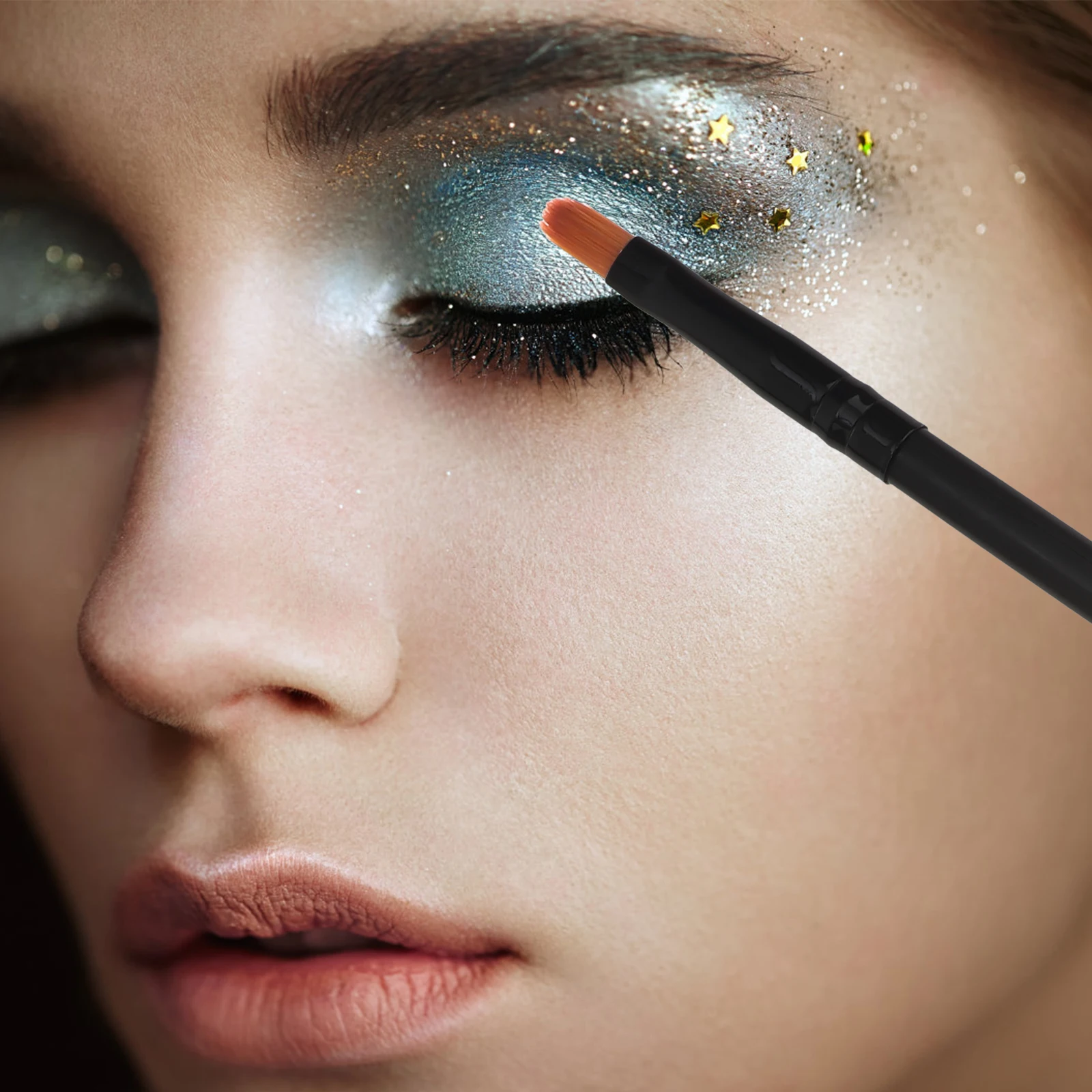 

10pcs Eye Makeup Brush Set Wooden Handle Cosmetics Brush Fine Supply For Eyeshadow Lip Application Tool