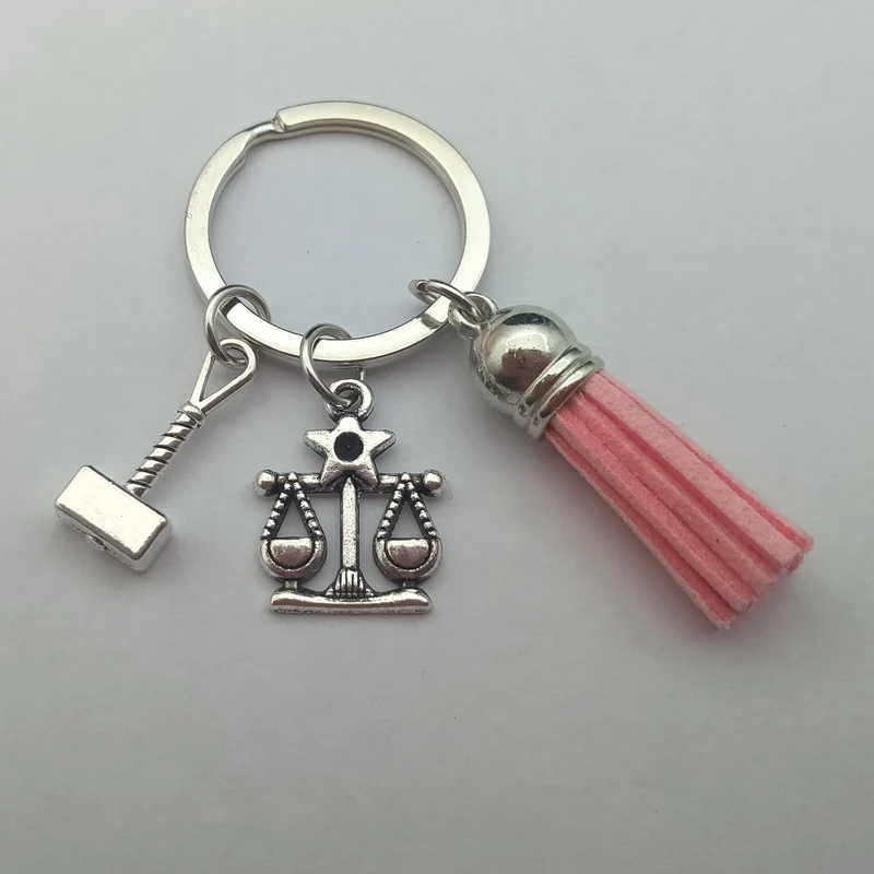 lawyer keychain, justice scale keychain, judge justice hammer keychain, tassel keychain, law student gift