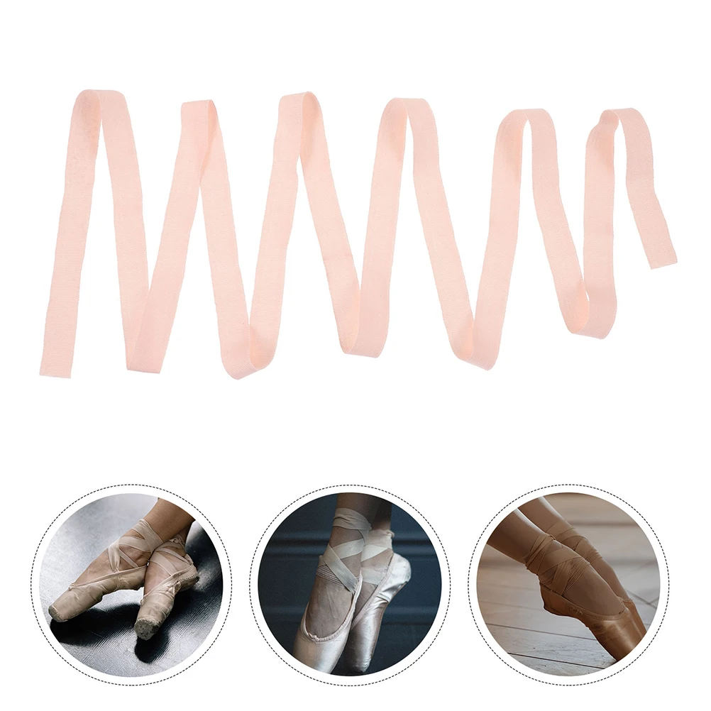 

2 Pcs Ribbon Ballet Shoelaces Girl Dance Show Pointed Ribbons Accessories Shoes Decorative Pink Flat for