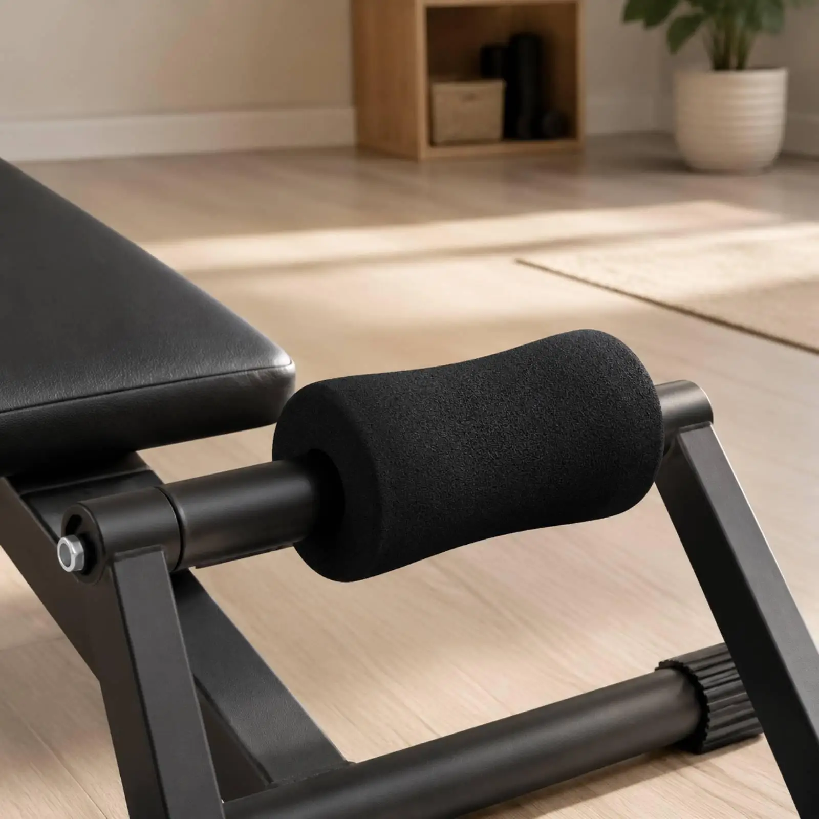 Sit-up Backrest Cushion Padded Abdominal Training Bar Cushion Soft Cylindrical Foam Sleeve for Home Gym