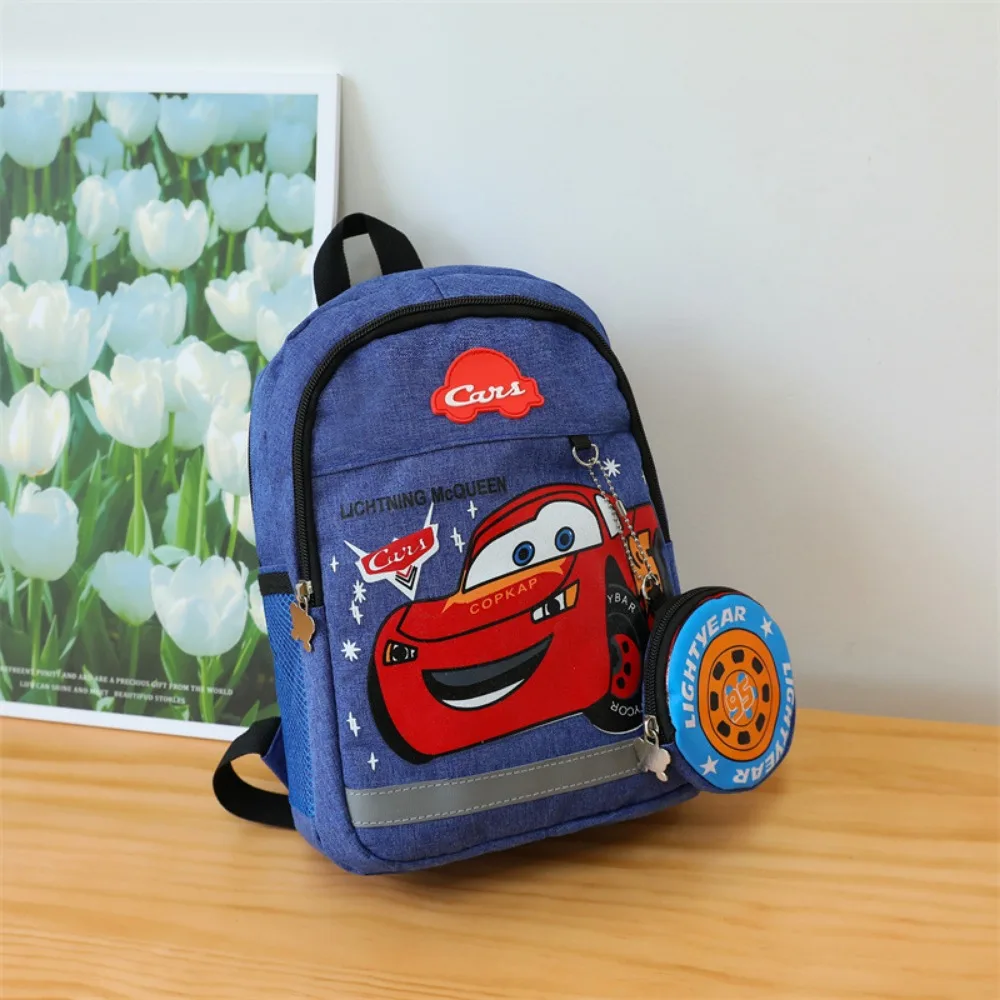 Tas punggung anak-anak, ransel Disney Marvel pola kartun modis kapasitas besar tas sekolah taman kanak-kanak kanvas versi Korea