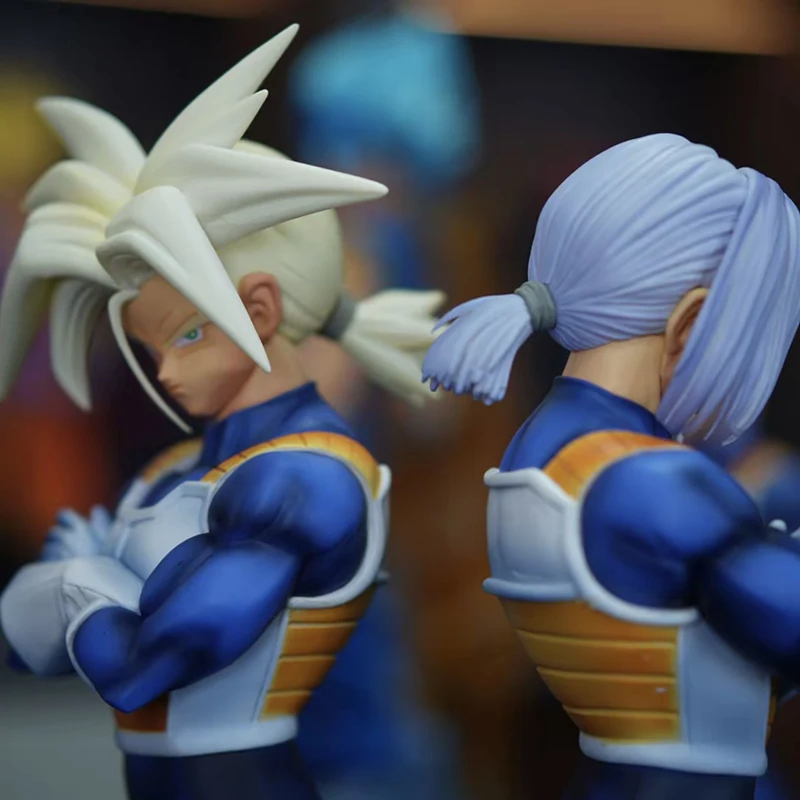 

Dragon Ball Super Saiyan Trunks Figure 30cm Double Face Replaceable Action Doll For Desk Decoration Collectible Toy Gift