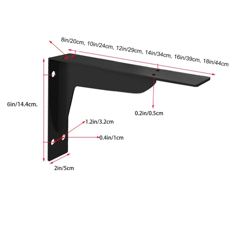 Solid Heavy Duty Steel Hidden Shelf Bracket L Shape Heavy Duty Cast Iron Metal Industrial Black Shelf Bracket wall bracket  wall