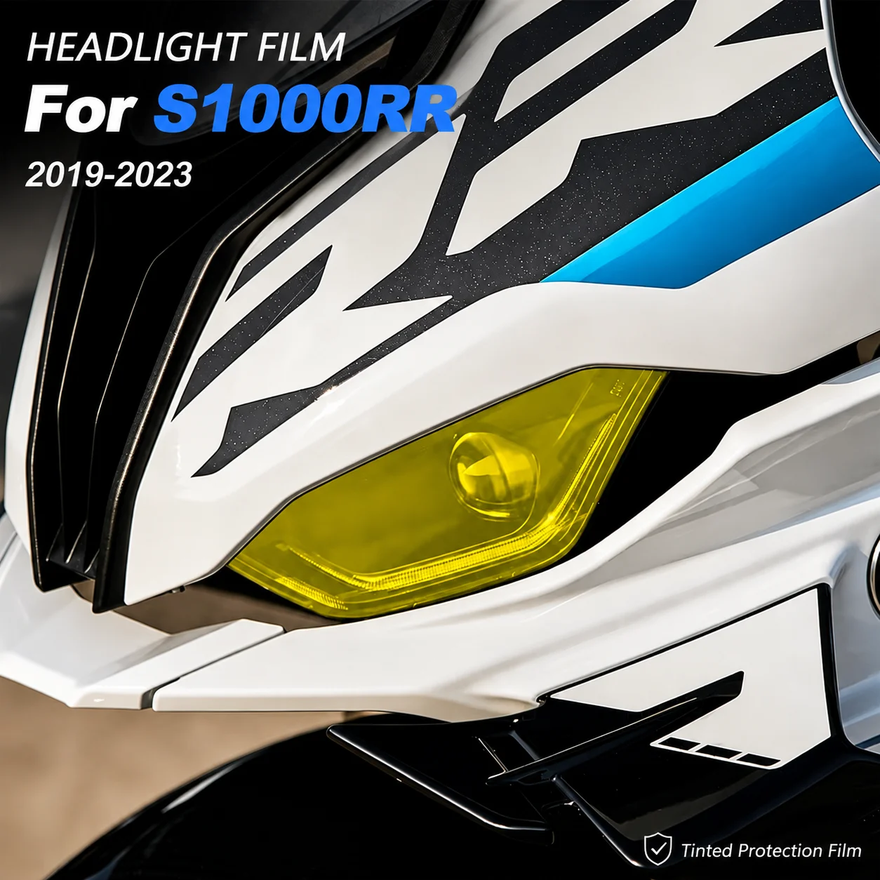 Motorcycle Headlight Decals Compatible With BMW S1000RR 2019 2020 2021 2022 2023 S1000 RR Headlamp Sticker Cover Accessories