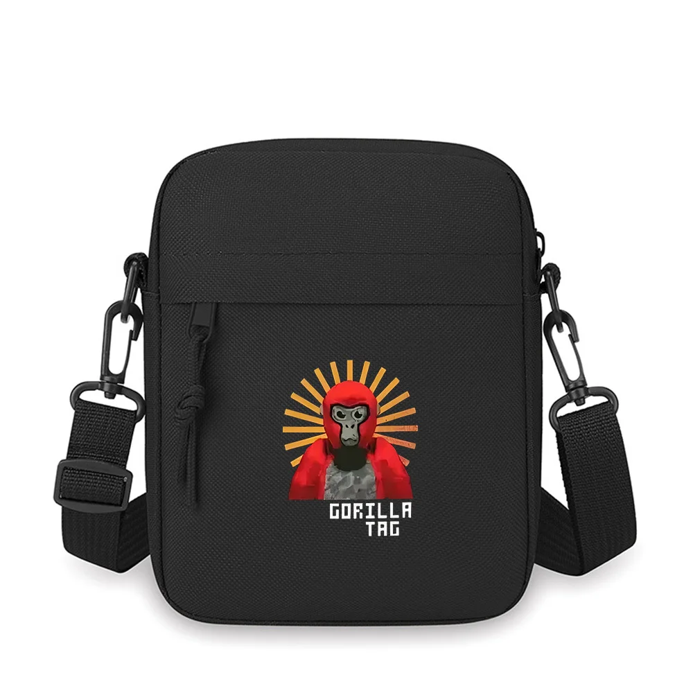 

Red monkey avatar bright sun burst tag Men Crossbody Bag Single Shoulder Women Cartoon Anime Film Printing Design Unisex