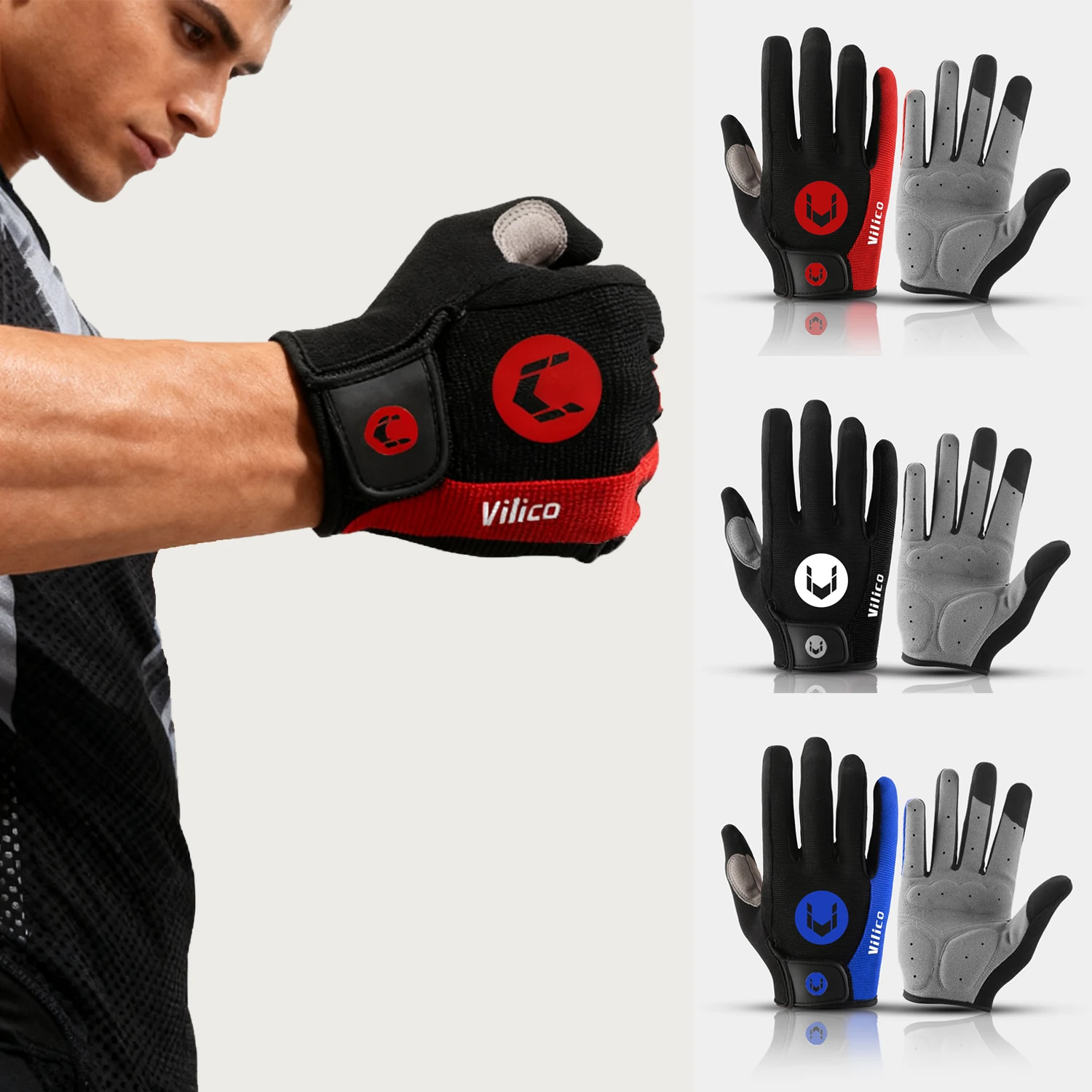 Sport Radfahren Handschuhe Atmungsaktive Nicht-slip MTB Rennrad Handschuhe Touchscreen Männer Frauen Laufen Outdoor Fahrrad Handschuhe