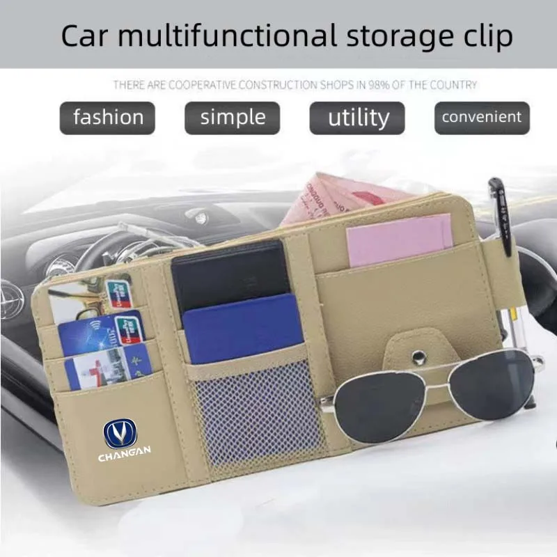 Car sunshade storage clip card clip storage bag certificate clip is suitable for CHANGAN CS55 CS75 PLUS CS 35 CS 15 DTAUCHAN X7