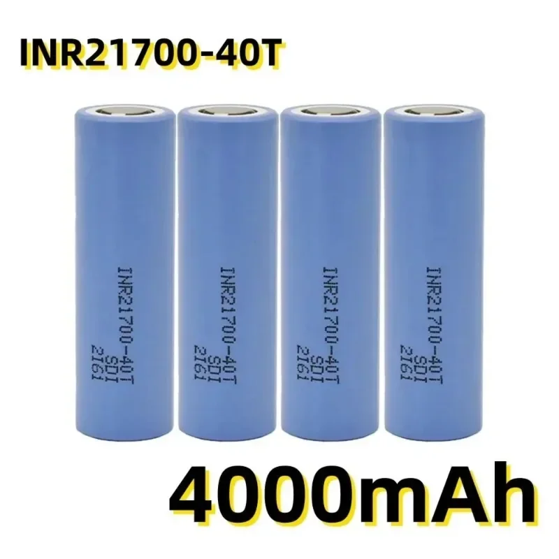 4000mAh INR21700-40T Original Battery 21700 4000mAh 30A 40T 3.7V High Discharge/large Capacity Lithium-ion Battery