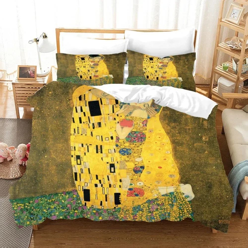 Oil Painting Van Gogh Star Sky Bedding Set Boys Girls Twin Queen Size Duvet Cover Pillowcase Bed Kids Adult Home Textileextile