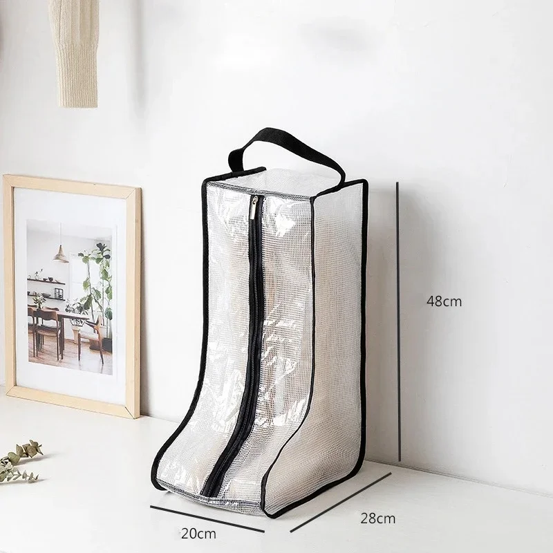 Schoenen Opbergzakken Cover Lange Rijlaarzen Stofdichte Organisator Draagbare Reizen Rits Zakje Accessoires Benodigdheden Item