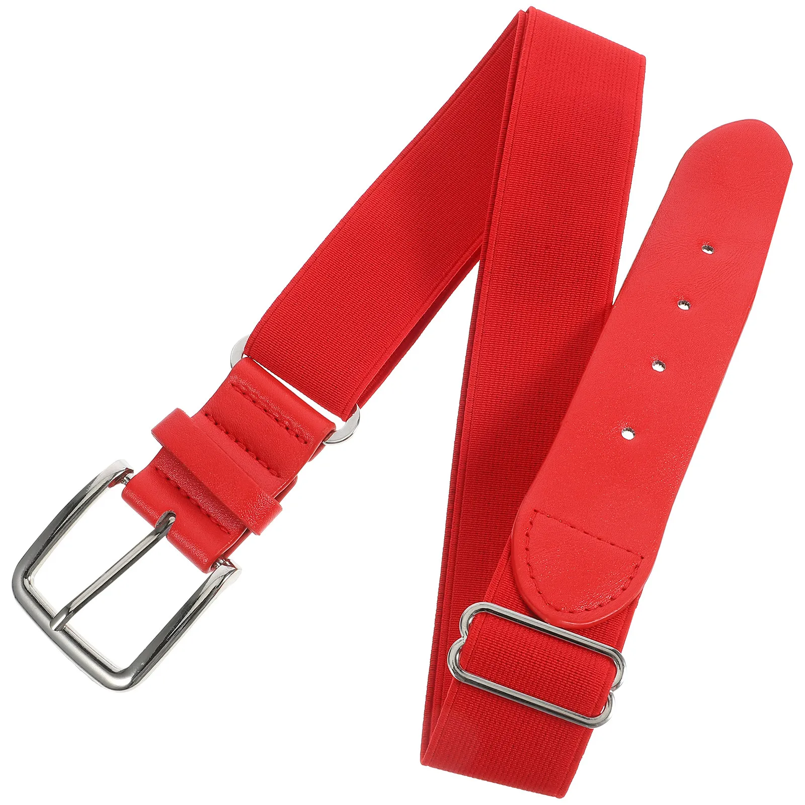 

Stretch Baseball Belt Adjustable Waist Band for Baseball Softball Players Elastic PU Sport Belt for Men Women Youth