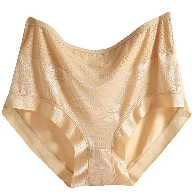 Women Super Plus Size Panties Underwear Pants High Rise Waist Night Sanitary Kawaii Lingerie Solid Breathable Briefs 150KG