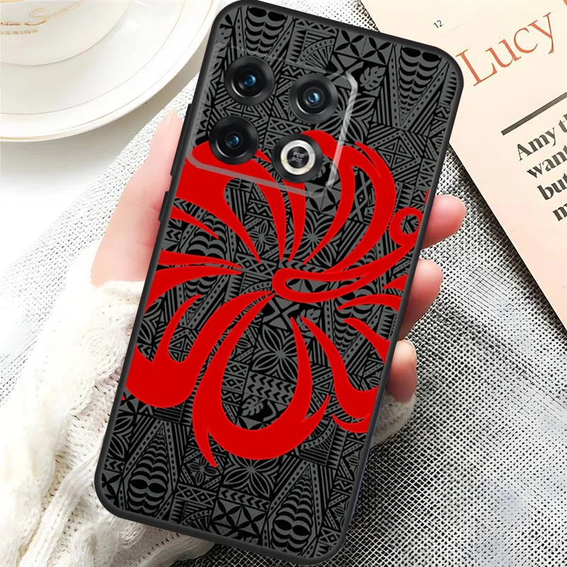 Maori Samoan Polynesian Tribal Case For Oneplus 10T 10R 9RT 8T 8 9 10 Pro Back Cover For Oneplus Nord 2T N10 N20 CE 2