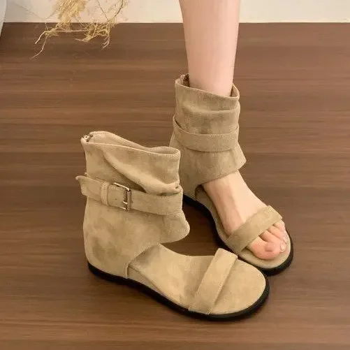 Französische Nischen-High-Heel-Stiefel für Damen – Neue vielseitige römische Sandalen mit Einriemen – Detail 13