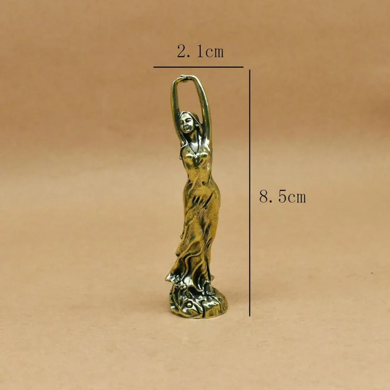New model of elegant brass female sculpture handicraft art piece for tabletop decoration