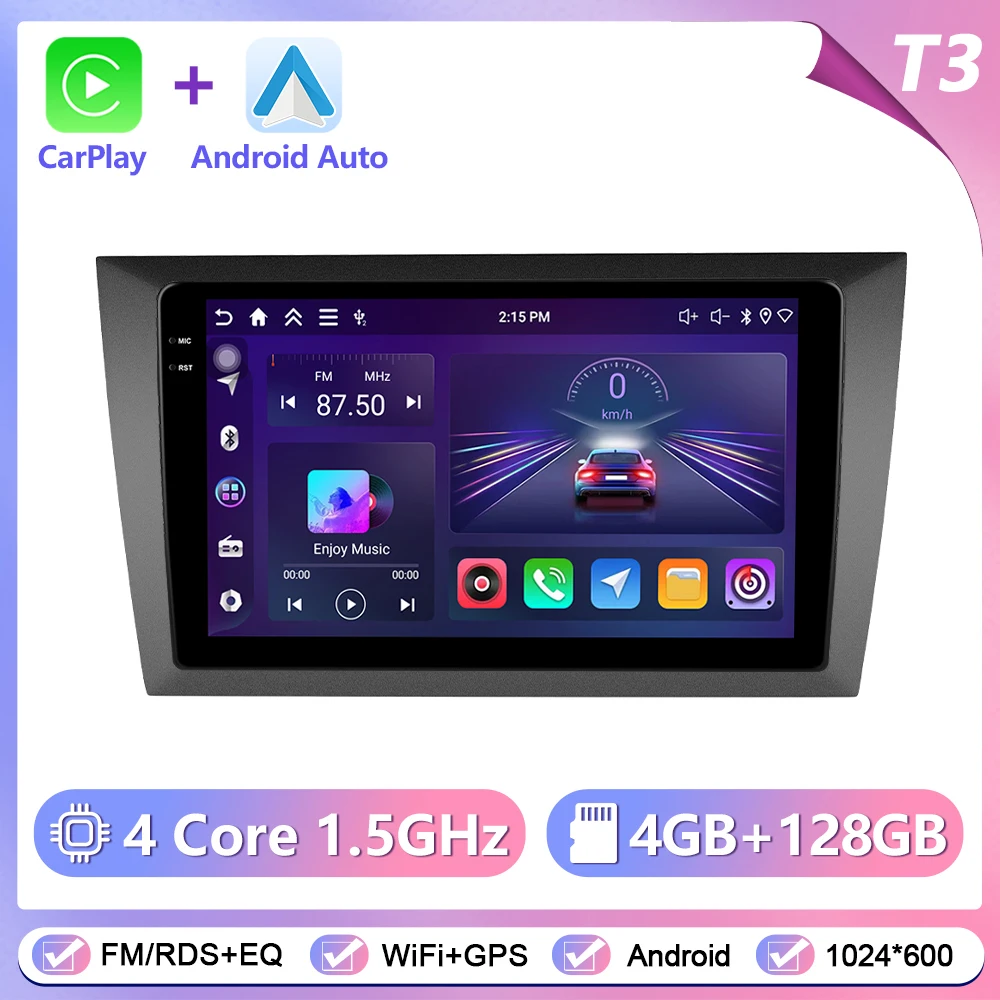 Podofo CarPlay Android Auto autoradio voor Volkswagen Golf 6 2010-2013 GPS Intelligent Systems Stereo Multimedia autoradio