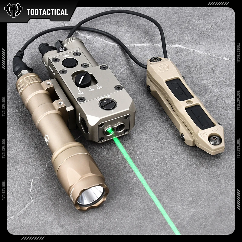 Tactical Metal CQBL-1 Red Green Blue Dot Laser Pointer Indicator IR Aiming Sight Airsoft Surefir M600C Hunting Weapon Flashlight