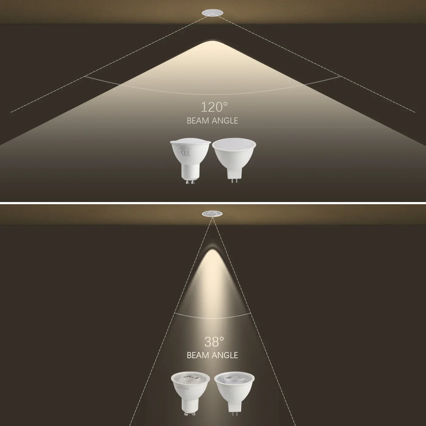 Imagem -03 - Teto Spotlight Grupo Energy Saving Downlight Led Ângulo Rotating Iluminação Interior Quarto e Hallway Iluminação 8w Gu10 Base Ac120v Ajustável