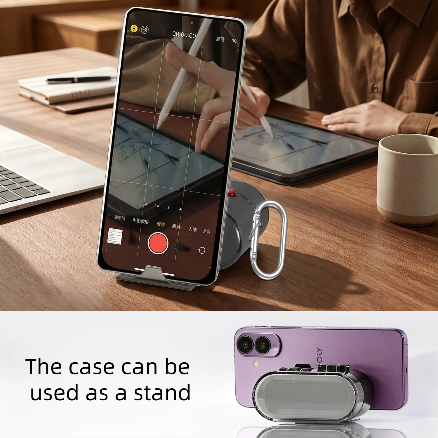 

Clear Case For WF-1000XM6 with Keychain TPU Shockproof Protective Case Cover For WF-1000XM6