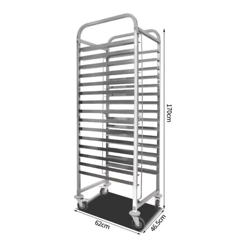 Customized Commercial Stainless Steel Bun Pan Rack Sheet Baking Racks and Trays Bakery Display Bread Rack