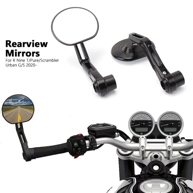 

Motorcycle Bar End Mirror Universal Rear View Mirrors CNC Aluminum for BMW R NineT RNINET Urban G/S R NINET Pure RnineT Scramble