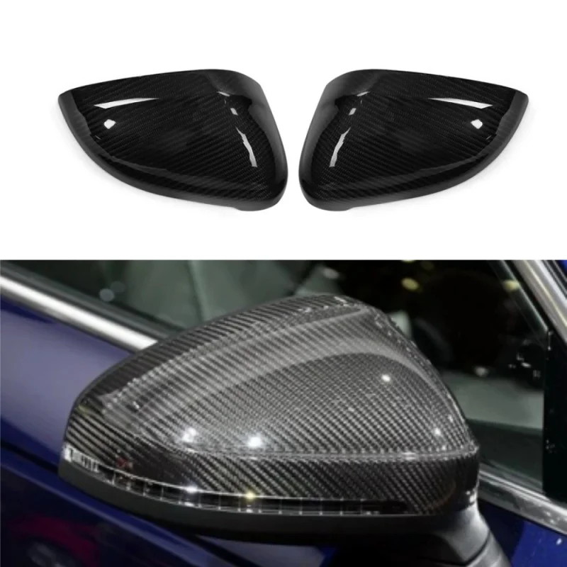 

Carbon Fiber Mirror Caps Without Lane Change Assist for Audi A4 A4L A5 S5 B9 2016-2018 Side Wing Cover