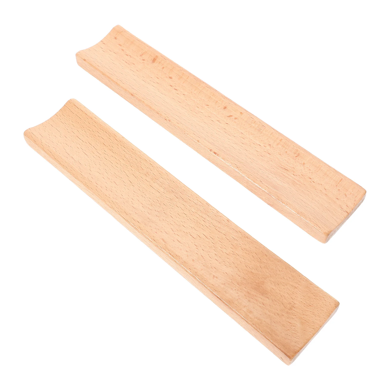 

2Pcs Rolling Pin Holder Wood Natural Cradle Antiroll Kitchen Storage Rack Baking Supplies Organizer Dough Roller Stand