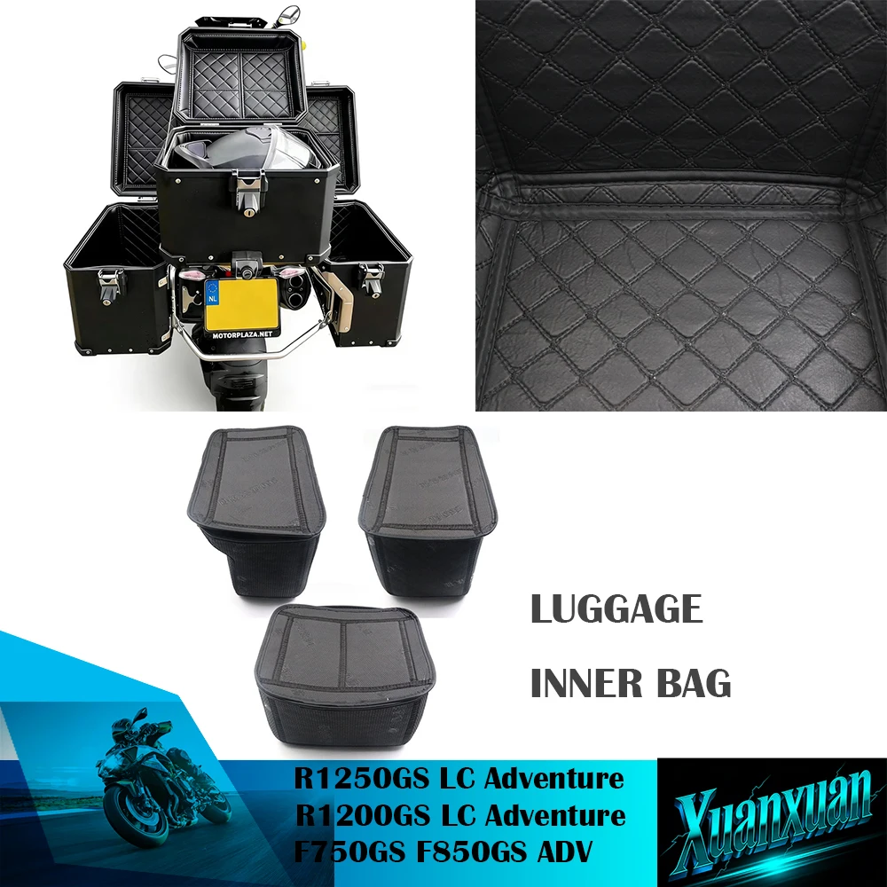 For R1250GS R1200GS LC Adventure Inner Container Bag Cover Saddlebag F750GS F850GS Motorcycle Rear Luggage liner Box Case