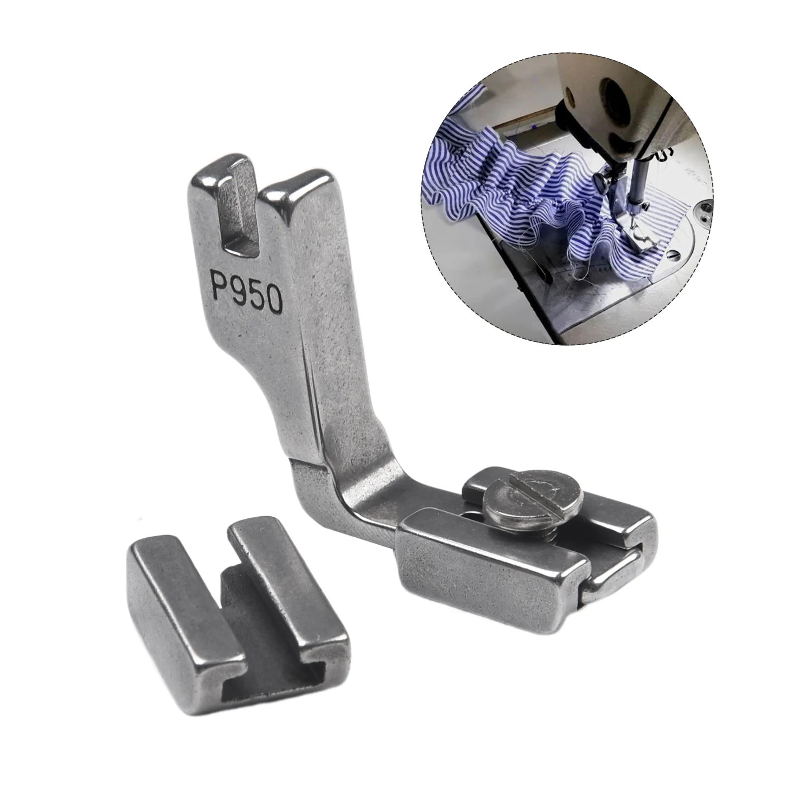 

High Quality Presser Foot Parts Fittings Flat For Sewing Metal 3*1.5*4cm Adjustable Car Wrinkling Presser Foot