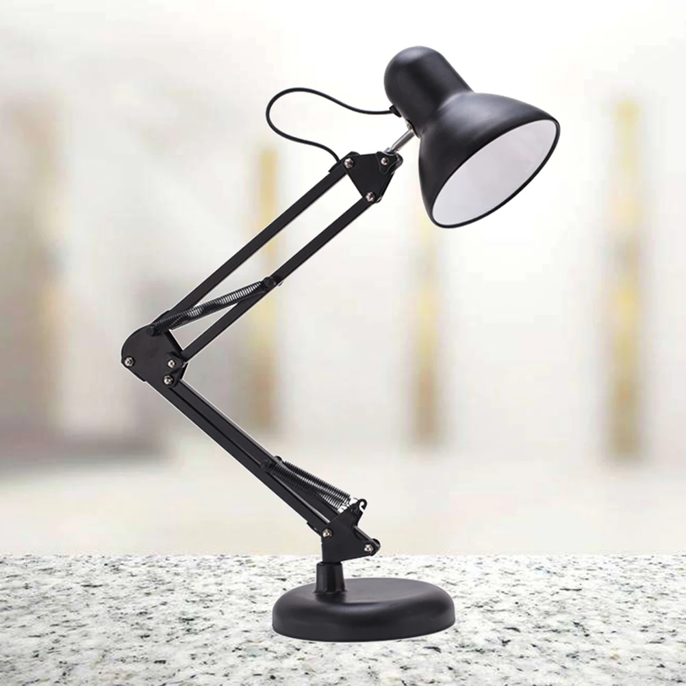 Eye Protection LED Desk Lamp Long Arm Foldable Rechargeable Clip Light Dimmable Non Glare Metal Student Study Room Living