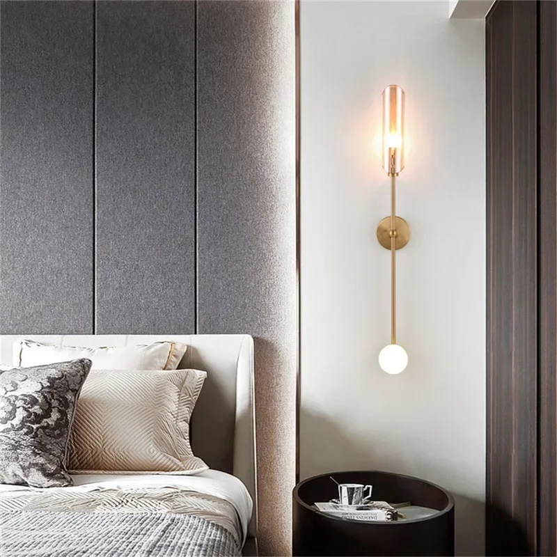 

DORIAN Nordic Wall Lamp Creative Gold Contemporary Fixtures LED Indoor Background Scones Lighting