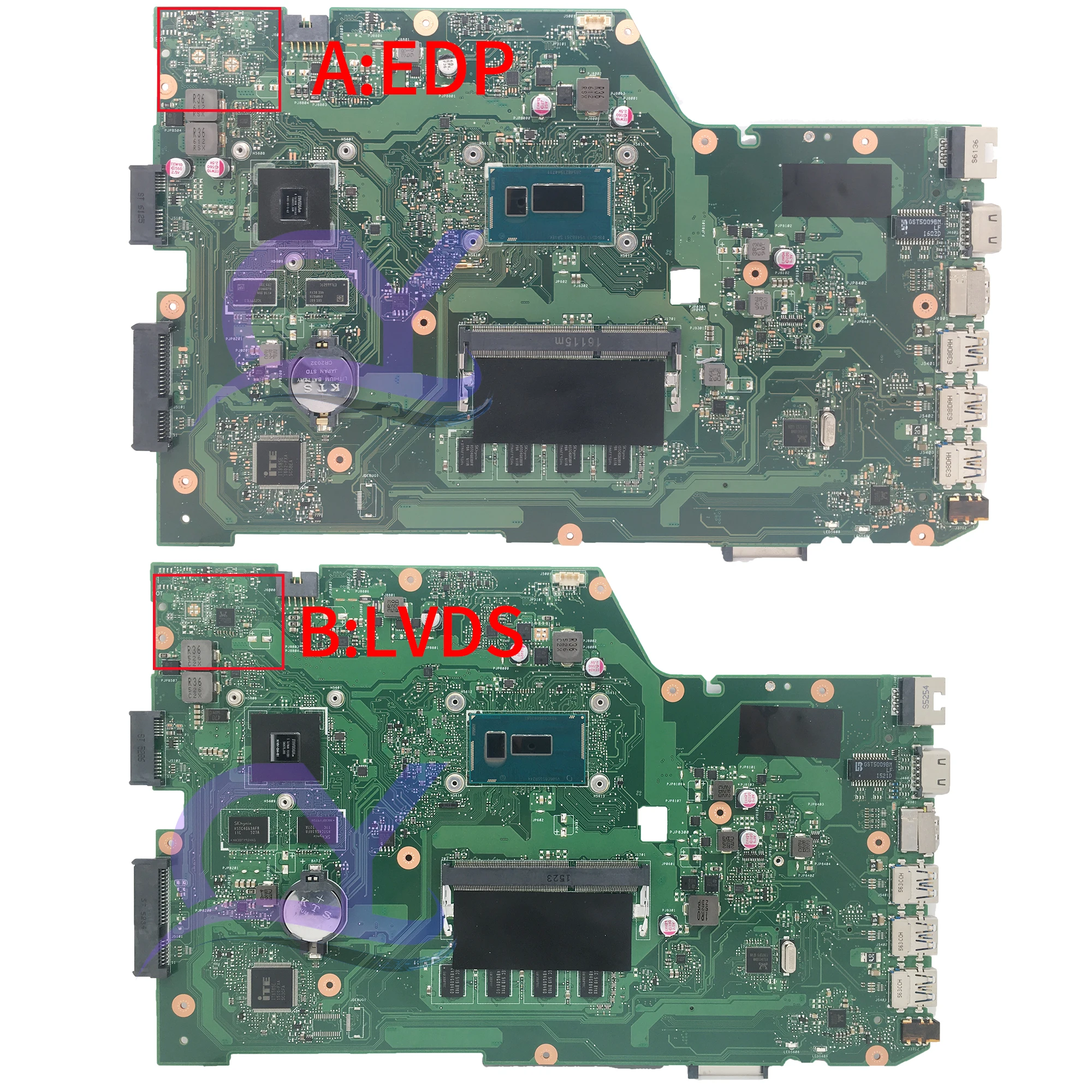 X751LD Mainboard For ASUS K751LD F751LDV X751LDV X751LJ X751LB X751LN Laptop Motherboard I3 I5 I7 4th V2G 4GB  100% Working