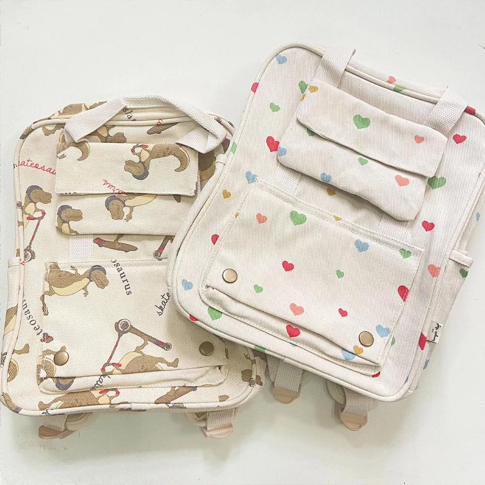 KS Brand Travel Children's School Bag Mommy Bag Kid Cherry Backpack Primary School Baby Waterproof Print Bags Boys Girls Kinderg