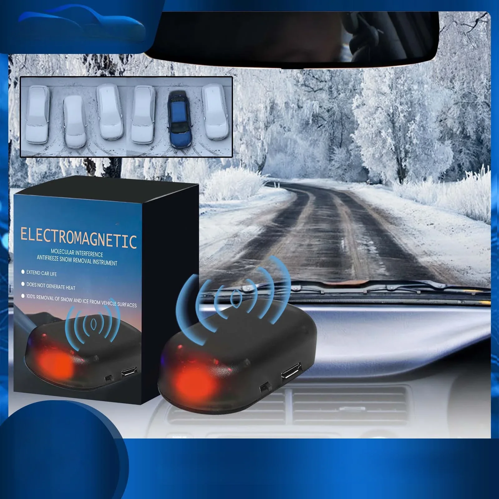 

Winter Intelligent Auto Car Antifreeze Ornament Frost Defroster Prevention Tool Windshield Snow Removal for Truck Travel