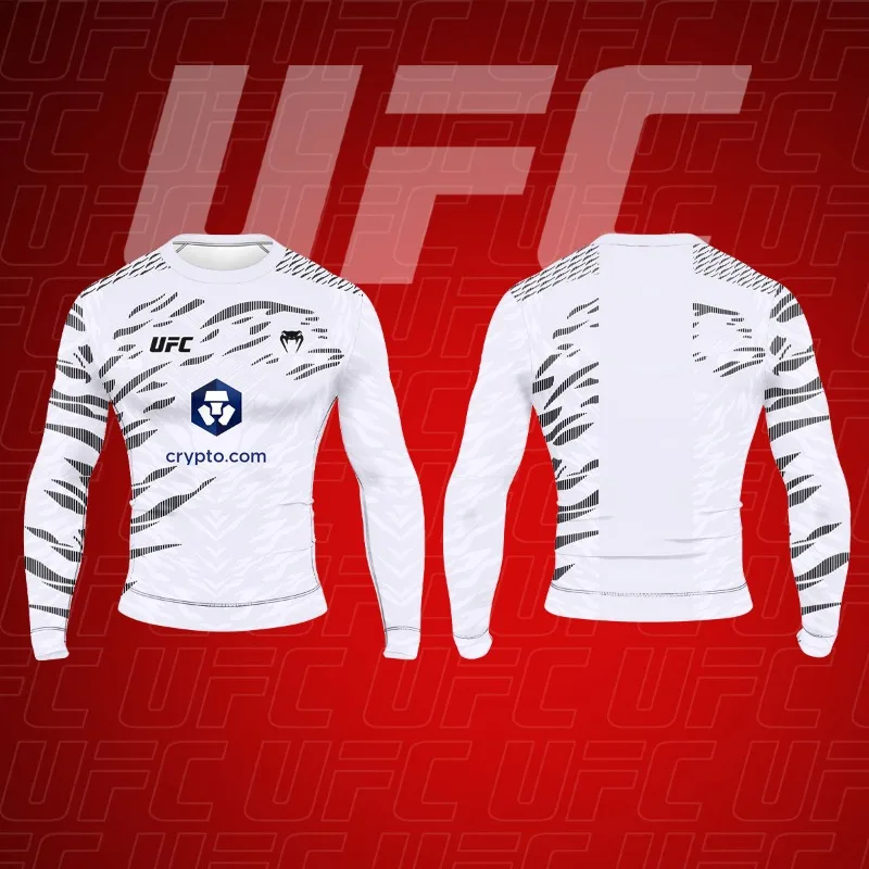 

2025 Summer Heat UFC Mixed Martial Arts Boxing Extreme Round Neck Sweatshirt Long Sleeve Training Top