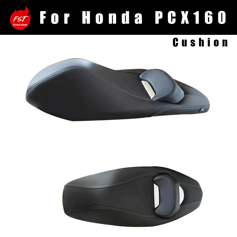 Suitable for Honda PCX160 Modified Anti‑Slip Waterproof Seat With Lumbar Support, Non‑destructive Installation