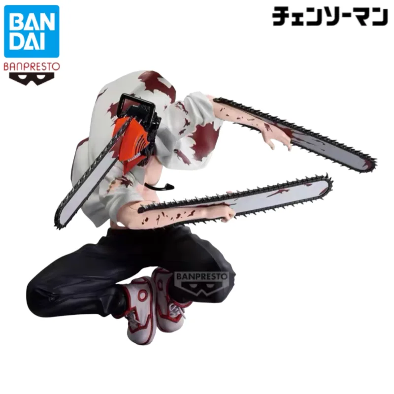 

В наличии Bandai, оригинальная бензопила Banpresto, человек Denji, экшн-фигурка, модель куклы, новая в штучной упаковке, персонажи аниме, гараж