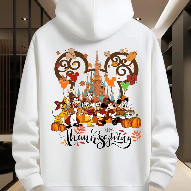 ديزني الرسمية مقنعين البلوز ميكي جمع طباعة خريف/شتاء جديد المرأة البلوز عارضة الحرارية في الهواء الطلق سترة رياضية علوية