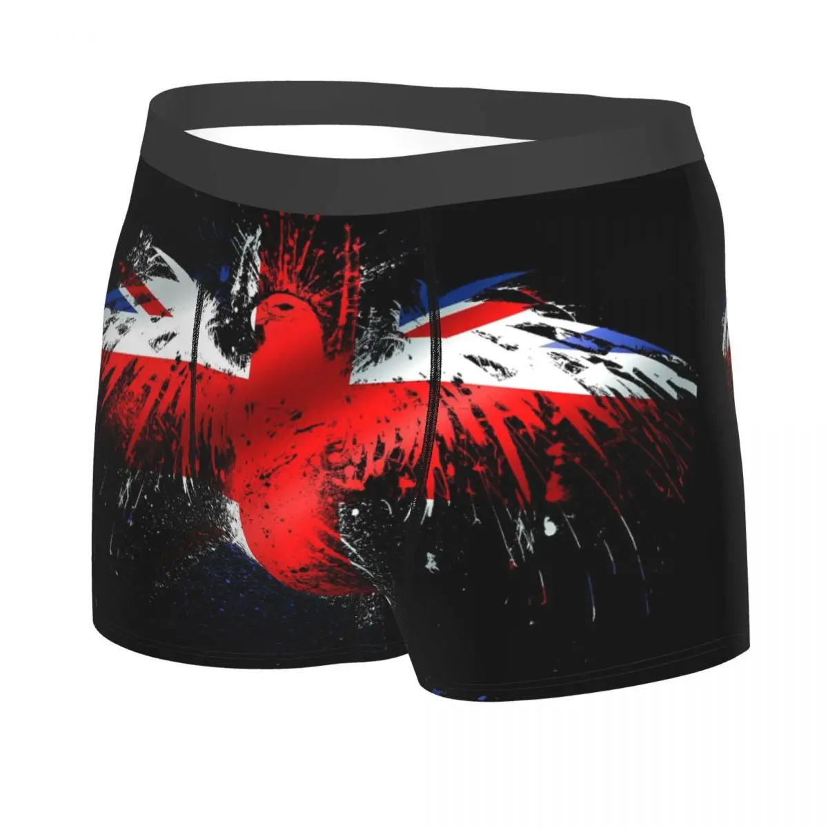 Custom UK Flag United Kingdom Flag Great Britain Flag British Flag Underwear Men Stretch Boxer Briefs