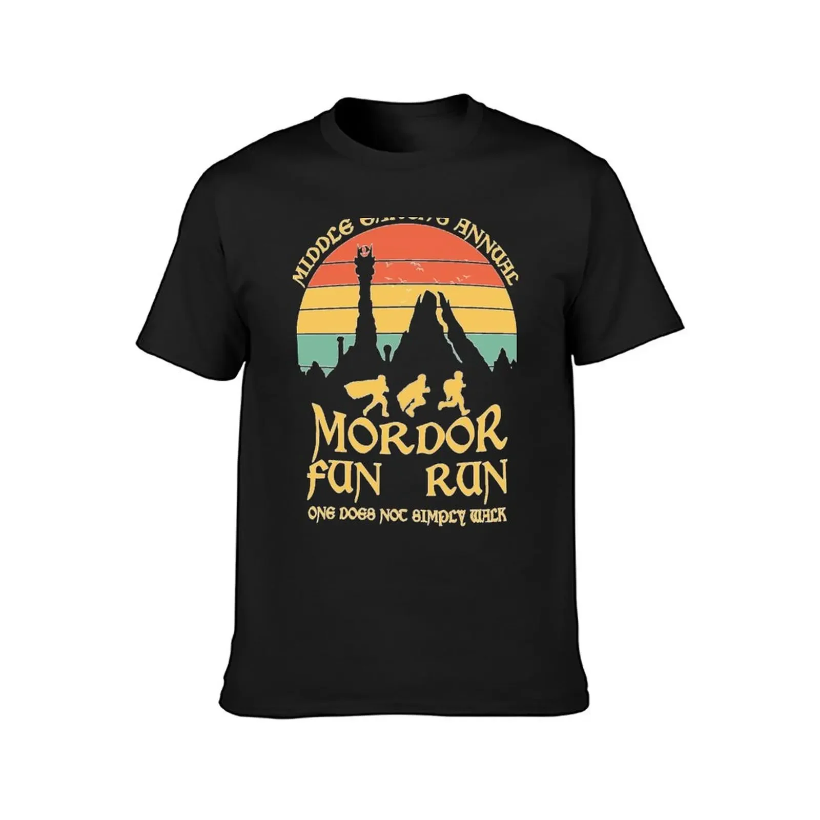 Graphic Ees Mordor Fun Run Funny Novelty Design S Super Power Of He Ring Essential T-Shirt vintage graphic tee men clothes